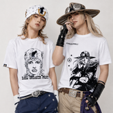 人気キャラ プリント トップス アニメ風 グラフィックプリント ユニセックス 半袖 Tシャツ