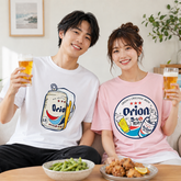スポーツ&カルチャー プリント トップス ビール大好き ユニセックス 半袖Tシャツ