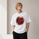 人気キャラ プリント トップス 赤きパイロット風 プリントデザイン ユニセックス 半袖 Tシャツ