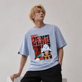 人気キャラ プリント トップス レトロポスター風 プリントデザイン ユニセックス 半袖 Tシャツ