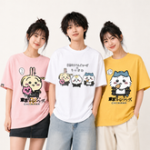 人気キャラ プリント トップス コスチュームシーン メッセージプリント ユニセックス 半袖Tシャツ
