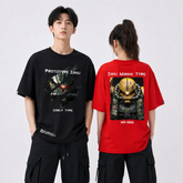 人気キャラ プリント トップス グリーンメカ グラフィックデザイン ユニセックス 半袖 Tシャツ
