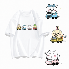 人気キャラ プリント トップス 新米運転手 ユニセックス 半袖Tシャツ