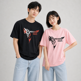 人気キャラ プリント トップス 2タイプのプリントデザイン ユニセックス 半袖Tシャツ