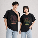 人気キャラ プリント トップス メタルコンボ ユニセックス 半袖Tシャツ