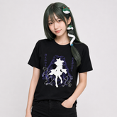 人気キャラ プリント 洩矢諏訪子 モチーフ ユニセックス 半袖Tシャツ