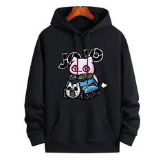 人気キャラ プリント トップス Killer Queen ユニセックス フード付き パーカー その1