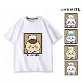 人気キャラ プリント トップス 初代と二代目料理長 ユニセックス 半袖Tシャツ