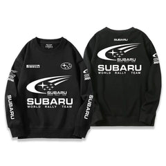 スポーツ&カルチャー プリント トップス モータースポーツテイスト ユニセックス 長袖 スウェット