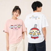 人気キャラ プリント トップス 鯛焼き ユニセックス 半袖Tシャツ