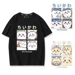 人気キャラ プリント トップス にちじょうせいかつ ユニセックス 半袖Tシャツ