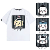 人気キャラ プリント トップス 監獄 ユニセックス 半袖Tシャツ