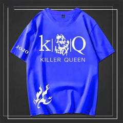人気キャラ プリント トップス Killer Queen ユニセックス 半袖 Tシャツ