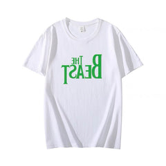 人気キャラ プリント トップス THE BEAST ユニセックス 半袖Tシャツ