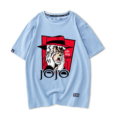 人気キャラ プリント トップス ジョセフ oh my god 驚き顔 半袖Tシャツ