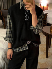 Casual long -sleeved check shirt or2597