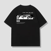 人気キャラ プリント トップス STAR AND THE SEA ユニセックス 半袖Tシャツ