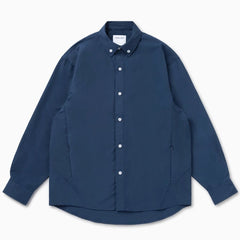 都会的 落ち着き リラックスフィット メンズ ポリエステル シャツ トップス