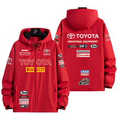 スポーツ&カルチャー プリント アウター モータースポーツ系 メンズ 防風 防寒 レーシングジャケット