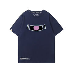 人気キャラ プリント トップス ザクモチーフ レトロプリントデザイン ユニセックス 半袖 Tシャツ