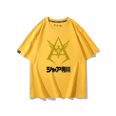 人気キャラ プリント トップス アニメロゴ風 グラフィックデザイン ユニセックス 半袖 Tシャツ