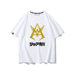 人気キャラ プリント トップス アニメロゴ風 グラフィックデザイン ユニセックス 半袖 Tシャツ
