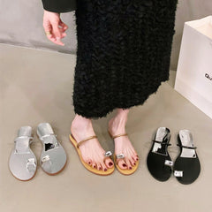 ビジュートングフラットサンダル
