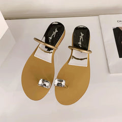 ビジュートングフラットサンダル