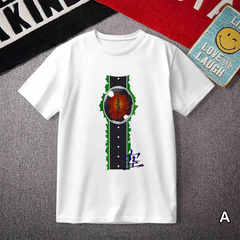 人気キャラ プリント 空&リン モチーフ ユニセックス 半袖Tシャツ