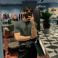 累計販売5,000枚 突破!! Short -sleeved knit shirt or1360