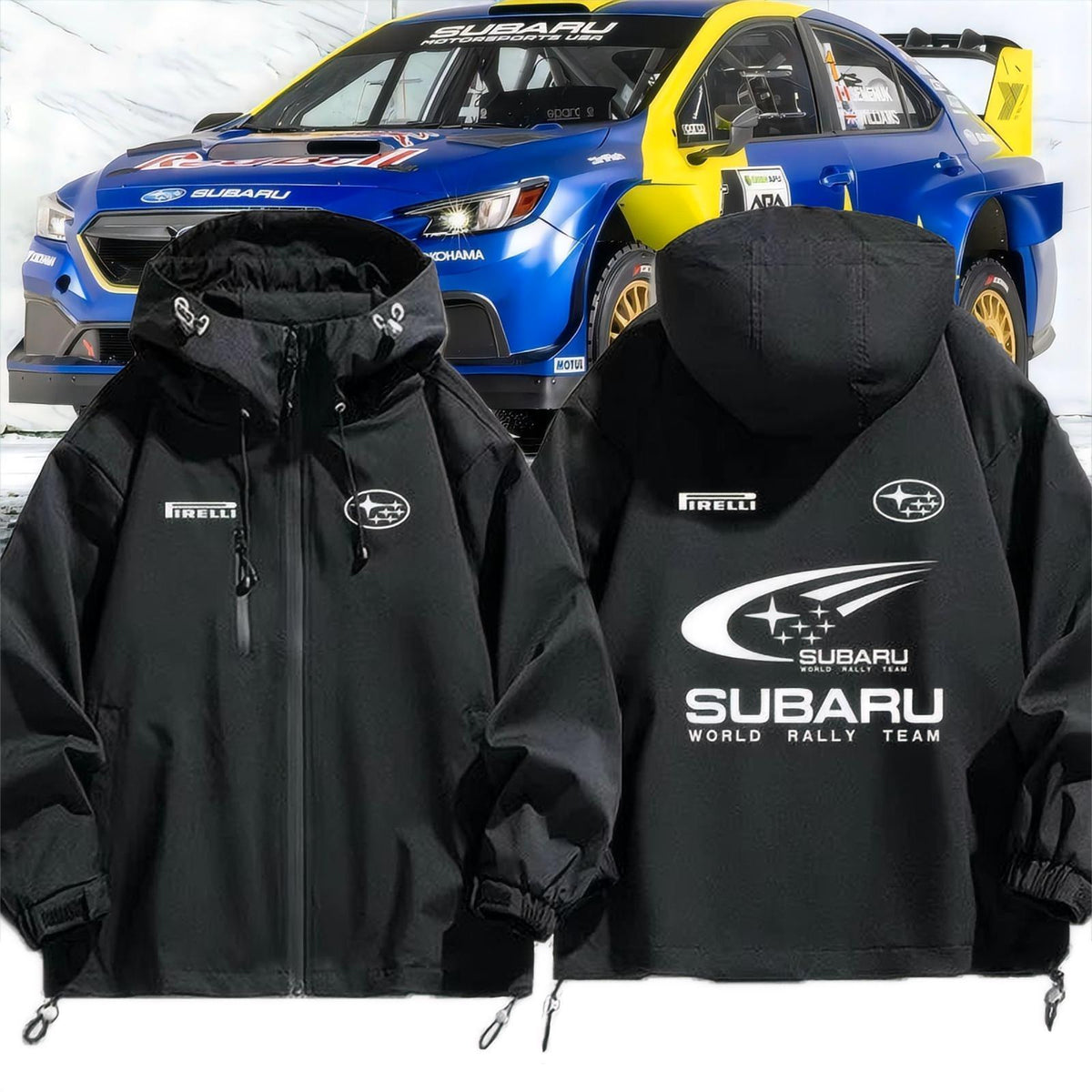 スポーツ＆カルチャー プリント アウター モータースポーツテイスト 防風 防寒 レーシングジャケット