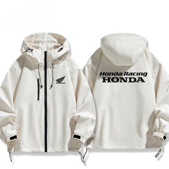 スポーツ＆カルチャー プリント アウター モータースポーツテイスト メンズ 防風 防寒 レーシングジャケット