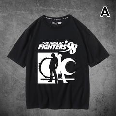 人気キャラ プリント トップス 格闘ゲーム風 ユニセックス 半袖Ｔシャツ