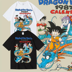 人気キャラ プリント トップス  DRAGON ユニセックス 半袖Ｔシャツ