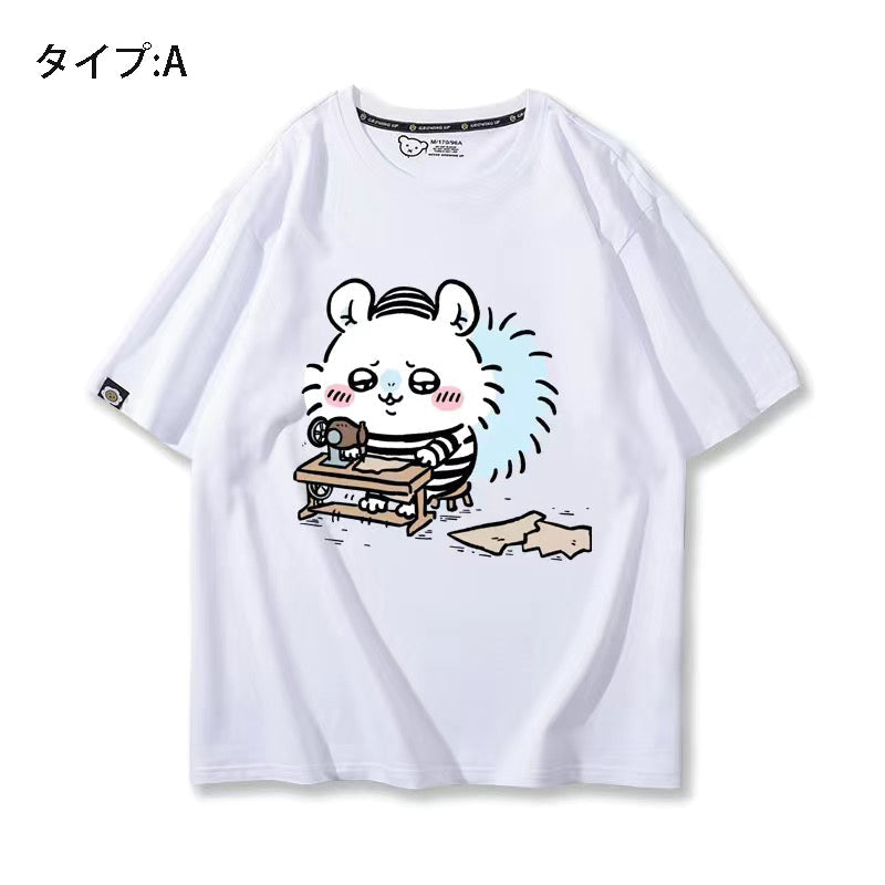 人気キャラ プリント トップス 日常（笑）ユニセックス 半袖Ｔシャツ