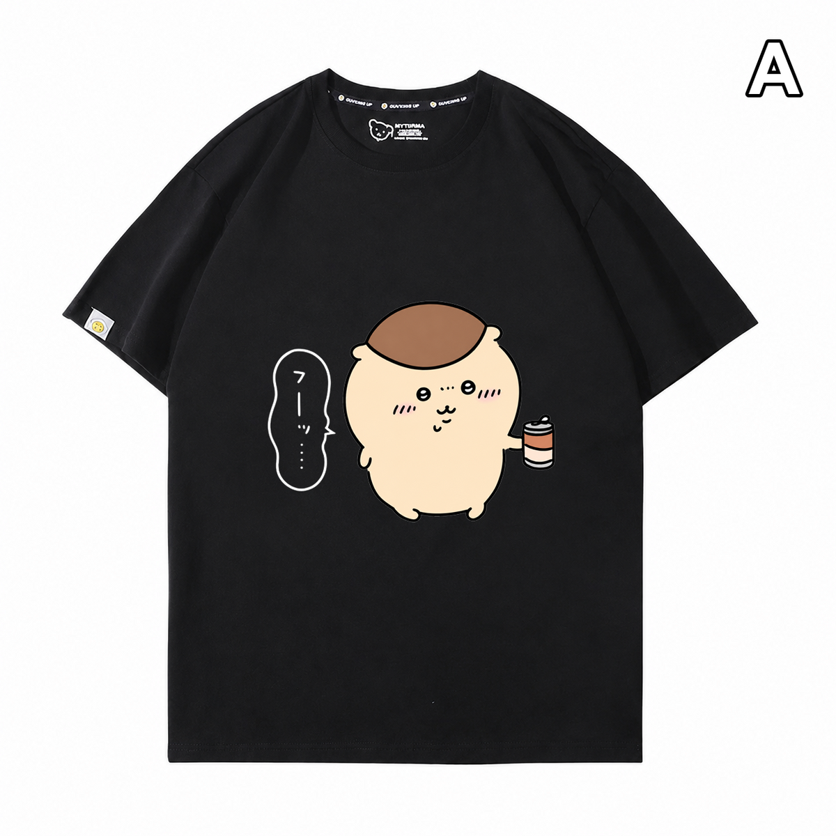 人気キャラ プリント トップス ごくごくまんじゅう ユニセックス 半袖Ｔシャツ