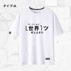 人気キャラ プリント トップス スタンド ユニセックス 半袖 Ｔシャツ
