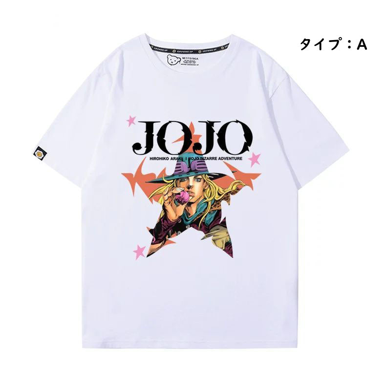 人気キャラ プリント トップス 星柄グラフィック ユニセックス 半袖 Ｔシャツ