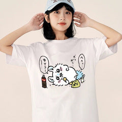 人気キャラ プリント トップス 楽しむ ユニセックス 半袖Ｔシャツ