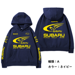スポーツ＆カルチャー プリント トップス 本格ラリーチーム風 ユニセックス 長袖 パーカー
