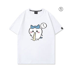 人気キャラ プリント トップス 複雑な気持ち ‌ユニセックス 半袖Ｔシャツ