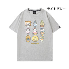 人気キャラ プリント トップス お菓子 ‌ユニセックス 半袖Ｔシャツ
