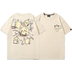 人気キャラ プリント トップス クッキング ユニセックス 半袖Ｔシャツ