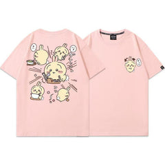 人気キャラ プリント トップス クッキング ユニセックス 半袖Ｔシャツ