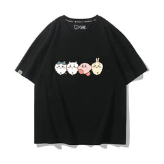 人気キャラ プリント トップス キャラcosplay ‌ユニセックス 半袖Ｔシャツ
