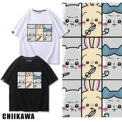 人気キャラ プリント トップス 食事 ユニセックス 半袖Ｔシャツ