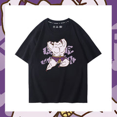 人気キャラ プリント トップス 兄貴 Killer Queen ユニセックス 半袖 Ｔシャツ