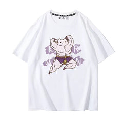 人気キャラ プリント トップス 兄貴 Killer Queen ユニセックス 半袖 Ｔシャツ