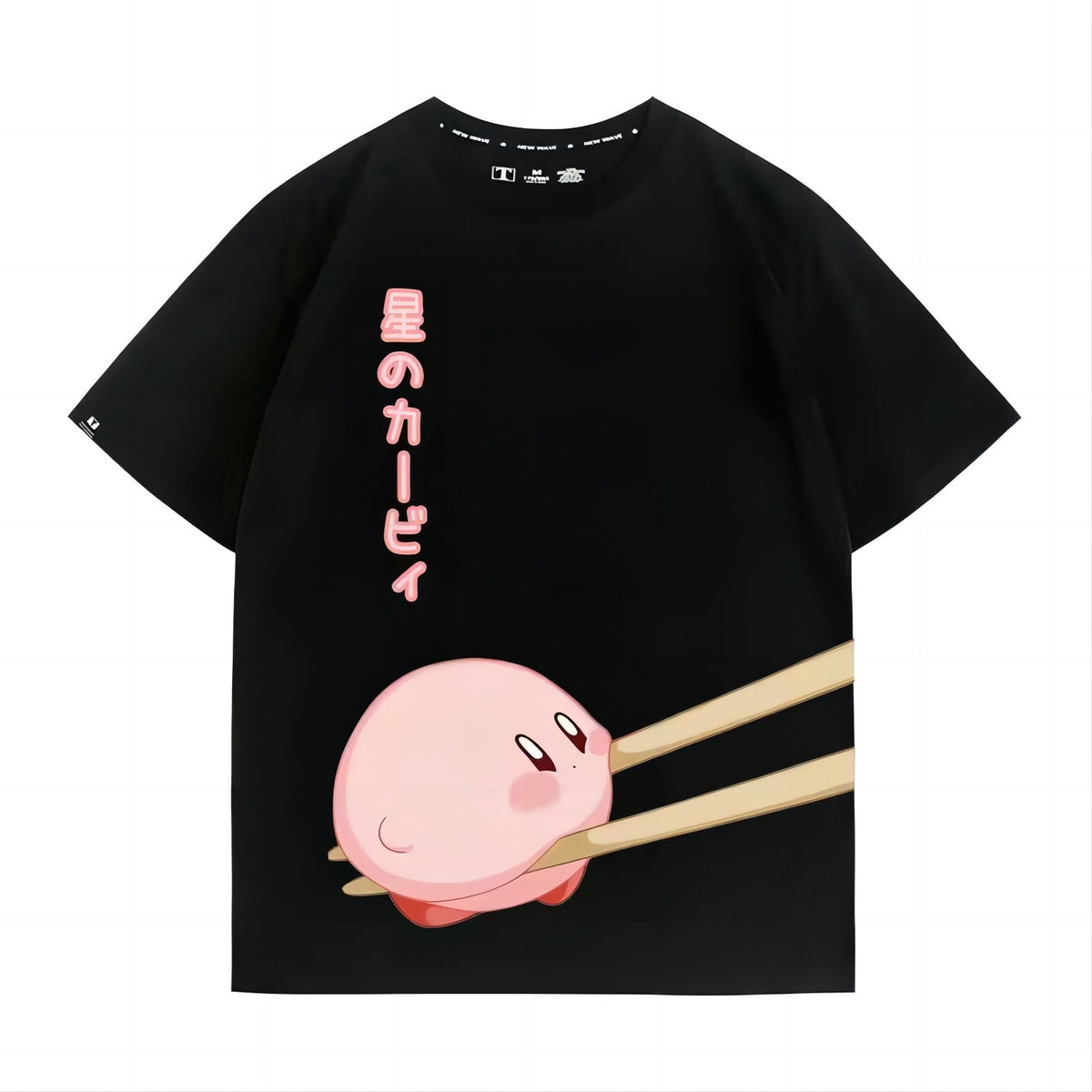 人気キャラ プリント トップス カービィとはし ユニセックス 半袖Ｔシャツ