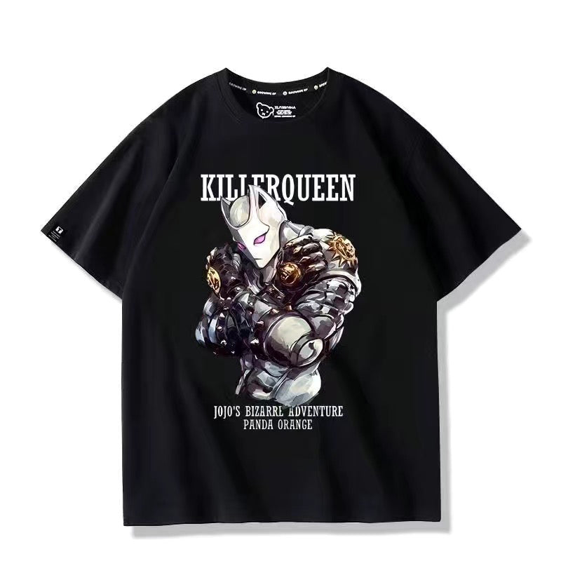 人気キャラ プリント トップス  Killer Queen ユニセックス 半袖 Ｔシャツ